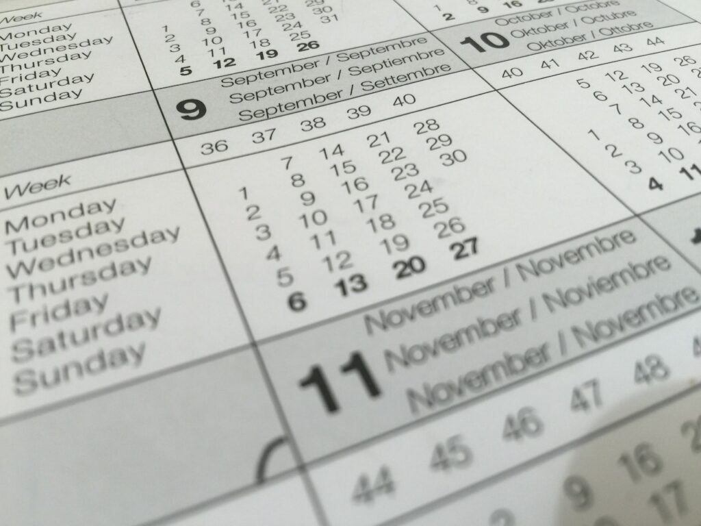 Papierkalender: wie viele Tage Sonderurlaub im Sterbefall stehen mir zu?