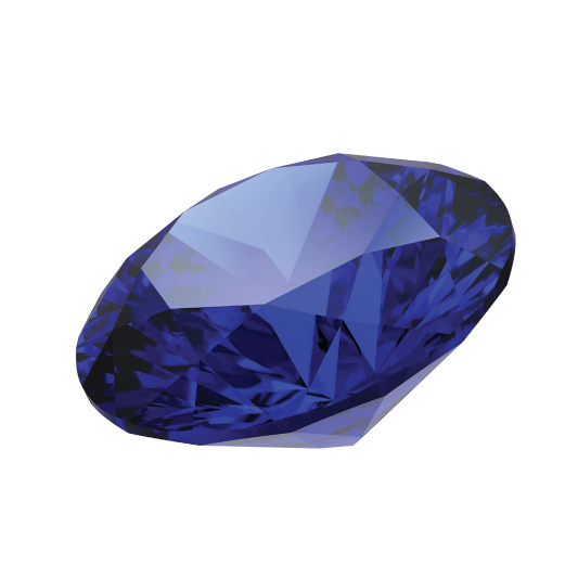 Blauer Diamant aus Asche